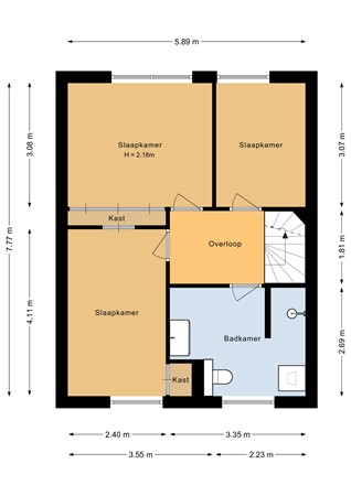 Floorplan - Oude Bocht 29, 3752 DE Bunschoten-Spakenburg
